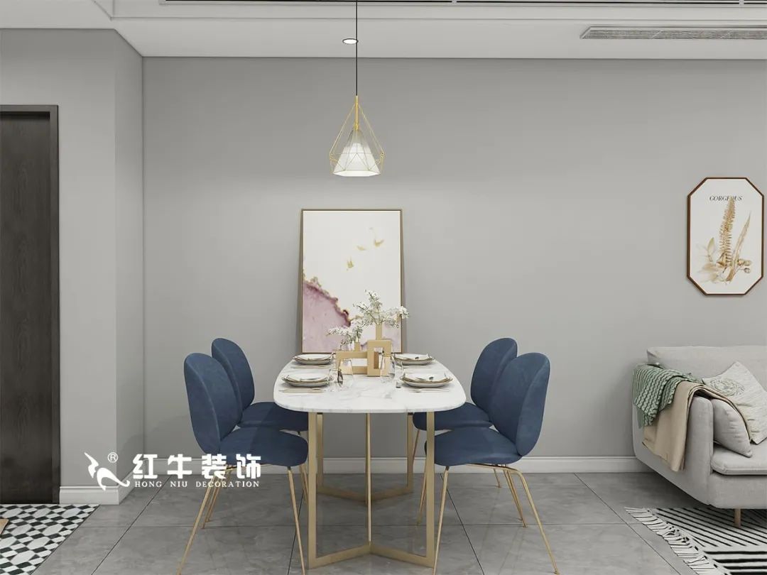 劉萍萍_仙龍灣山莊90㎡輕奢風(fēng)格｜加入一點(diǎn)金屬線條，這個(gè)家高級(jí)又溫柔！04