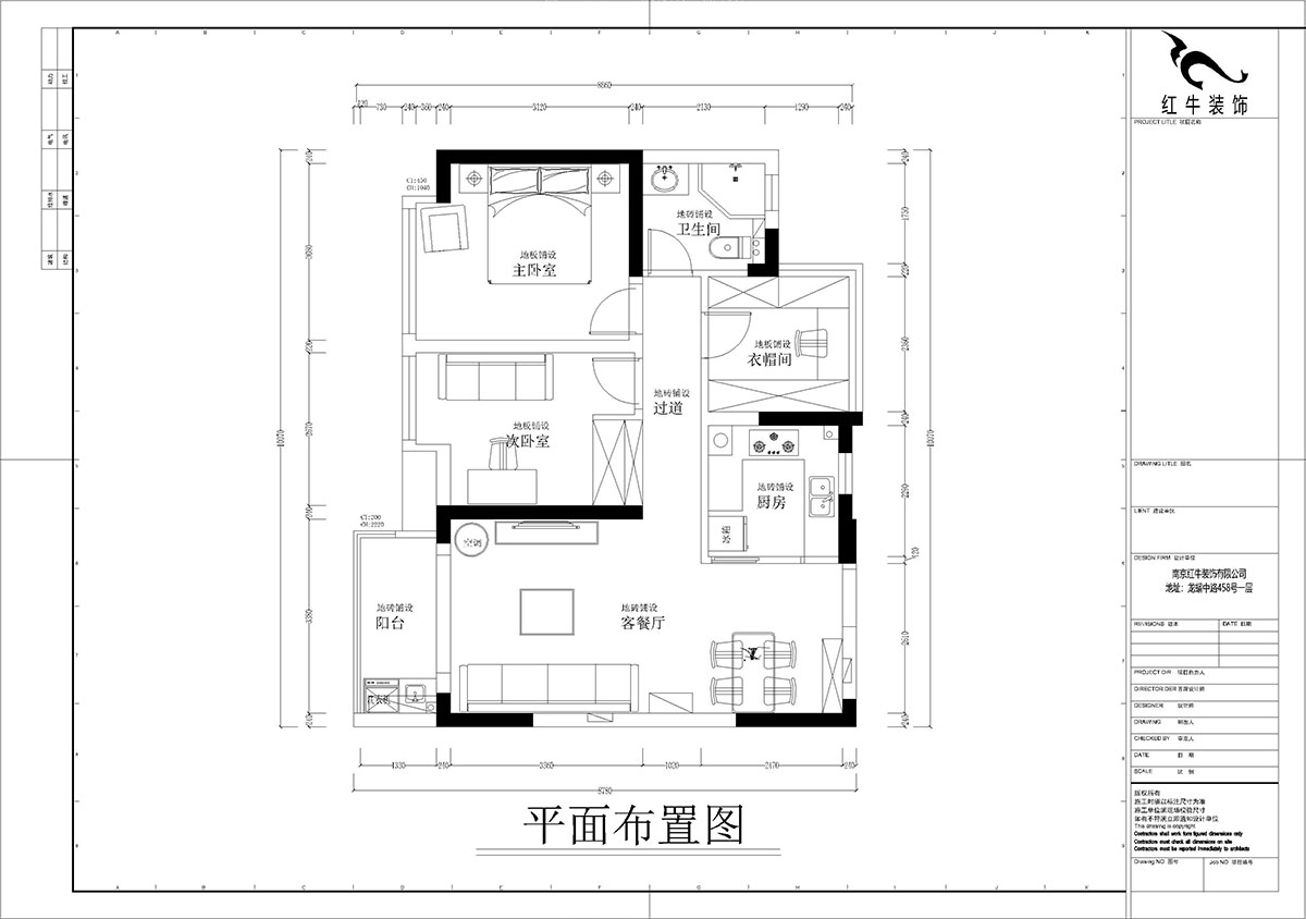 孟憲濤｜華潤幸福里10-2203-88㎡-簡約風(fēng)格｜3室1廳1衛(wèi)｜新房裝修｜定制家￥118229｜全包12萬｜00_02平面布置圖