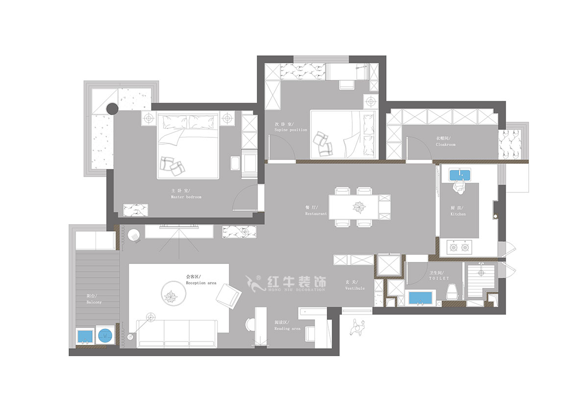 【實景案例】蔣?。f達茂-96㎡-日式風格｜2室1廳1衛(wèi)｜新房裝修｜定制家｜全包14萬｜00平面圖
