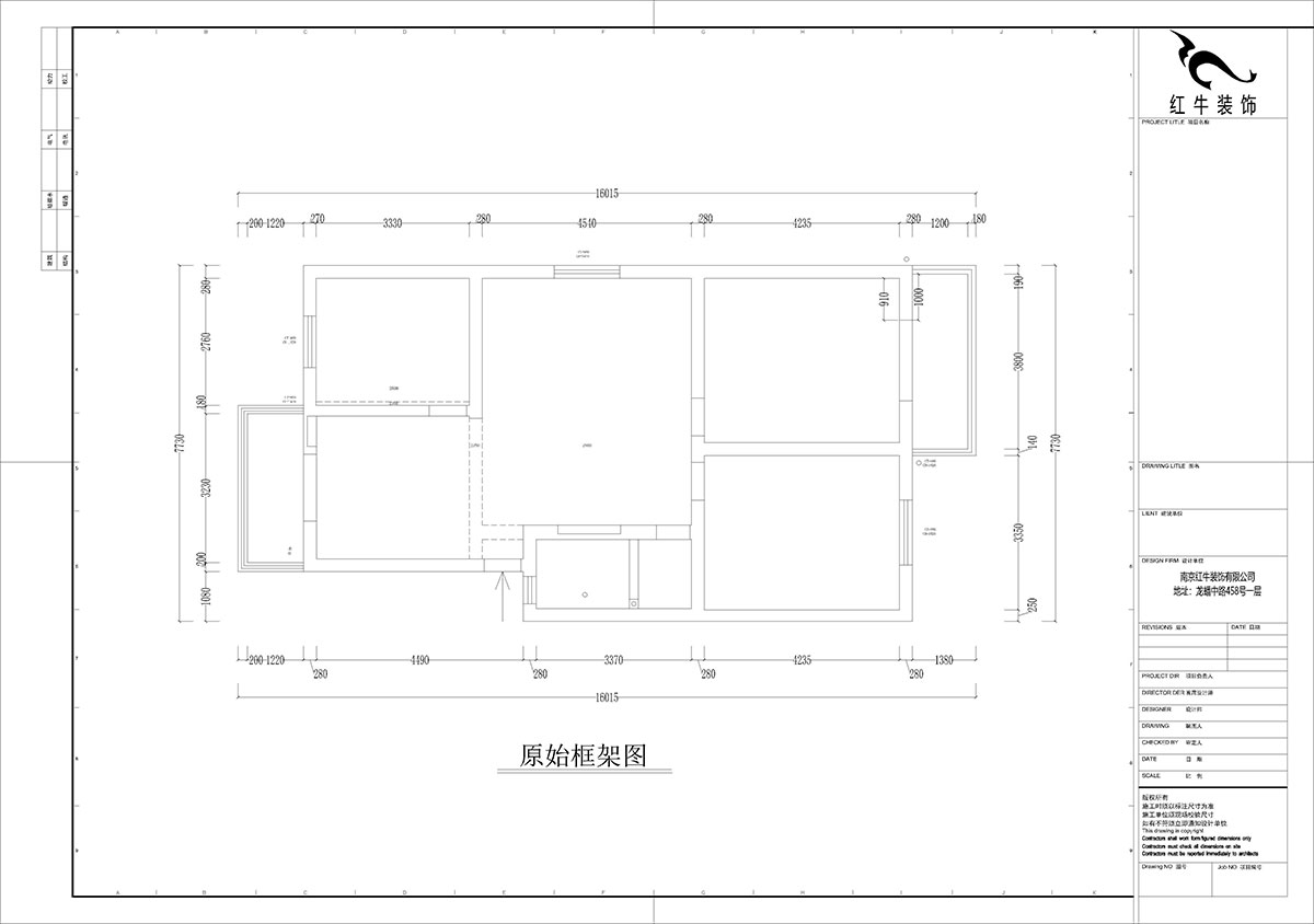 孟憲濤｜牡丹里17-601-108㎡-現(xiàn)代簡約風格｜3室2廳2衛(wèi)｜老房裝修｜定制家｜全包14萬｜00_01原始框架圖
