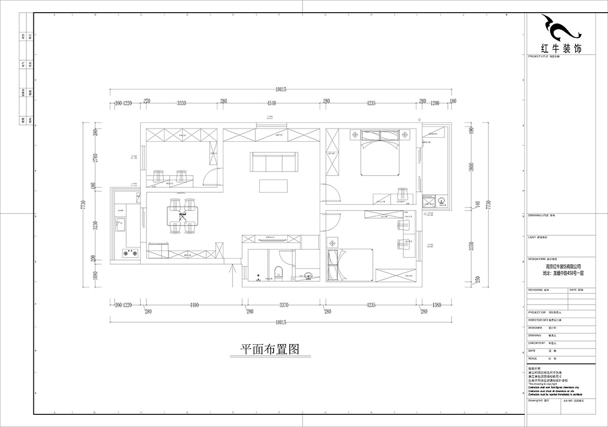 孟憲濤｜牡丹里17-601-108㎡-現(xiàn)代簡約風格｜3室2廳2衛(wèi)｜老房裝修｜定制家｜全包14萬｜00_02平面布置圖
