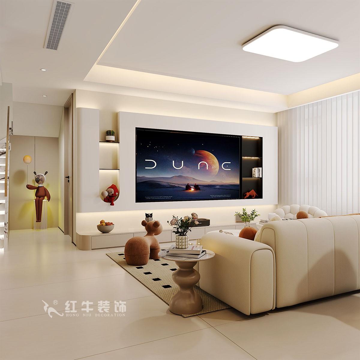 南京138㎡現(xiàn)代復(fù)式裝修，美學(xué)與家居共生！